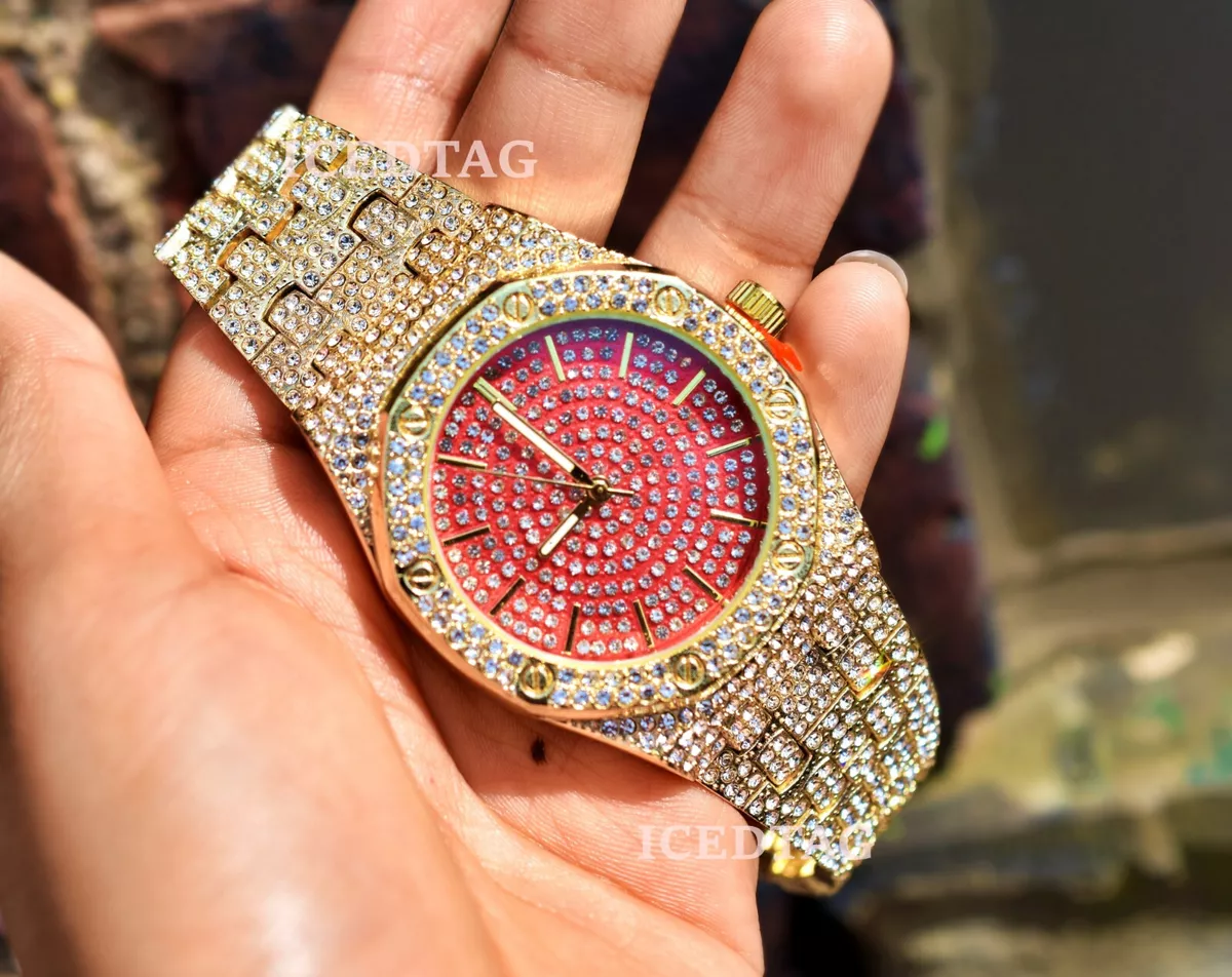 Iced hotsell watch mens