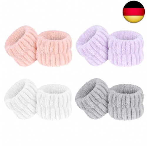 6 Stück Spa-Armbänder & Stirnbänder - Aus Mikrofaser, Saugfähig, Für Gesichtsreinigung, Sport, Make-up