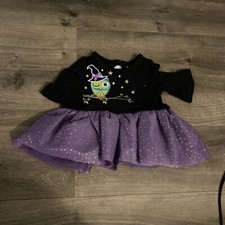 Halloween Owl Tutu Baby Starters NWT Dress Size 6M Black Purple Sparkle
