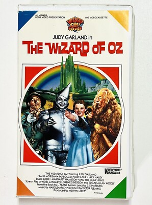 The Wizard Of Oz (VHS, 1985) Video Cassette Clamshell