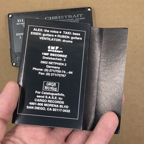 BLOOD Cassette Tape 90s Metal Death Grindcore CHRISTBAIT ORIGINAL CARGO RECORDS - Imagen 5 de 6