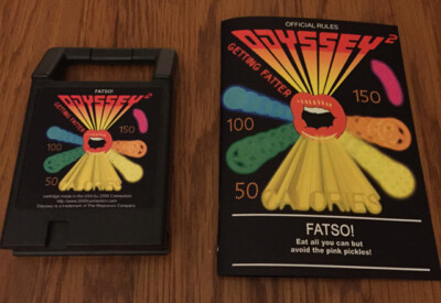 FATSO Odyssey2 Videopac homebrew videogame cartridge Magnavox retro Odyssey game