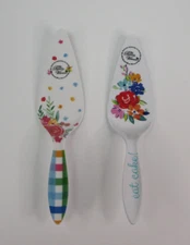 Pioneer Woman Pie Cake Server Floral Birthday Party Dessert Melamine White New