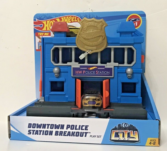 hot wheels city downtown police station