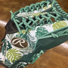 NEW Rawlings Heart of the hide LH 13 for outfield Glove Baseball GREEN FAST SHIP
