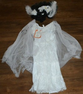 Pottery Barn Kids Monster S Frankenstein Bride Dress Wig Costume