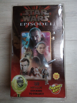Star Wars Episode 1 Chupa Chups Box Fantasy Ball Lutscher Kaugummi mit Sticker