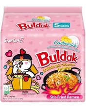 Samyang Spicy Chicken Noodle Carbonara Flavor Ramen, 4.58 oz, 5 Pack