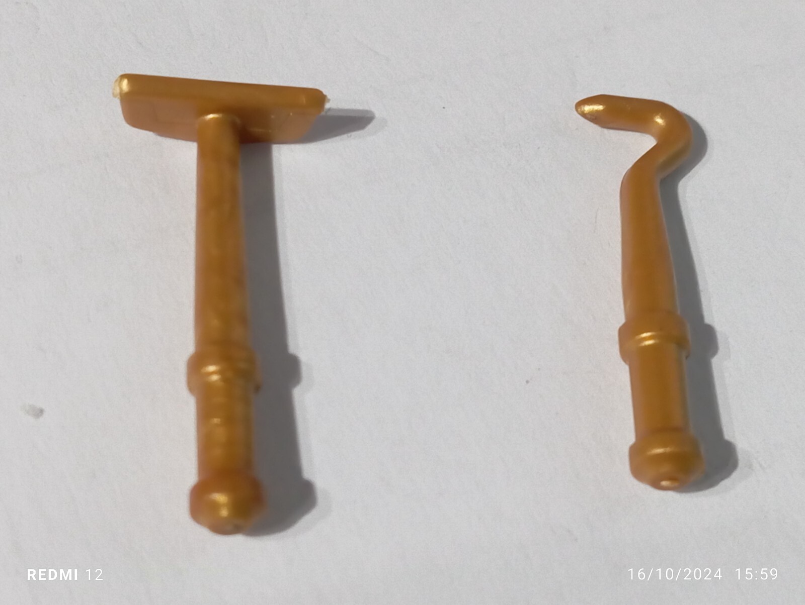 PLAYMOBIL UTENSILIOS PARA CHIMENEA DORADOS SALON MANSION VICTORIANA 5300 5305