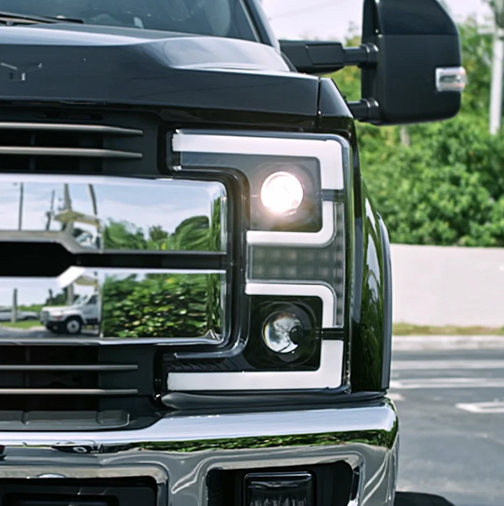 Recon LED Projector Headlights For 2017-2019 Ford Super Duty F250/F350/F450/F550 - Image 2 of 4