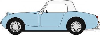 Oxford Diecast 76AHF002 Austin Healey Frogeye Sprite Iris Blue OO Gauge