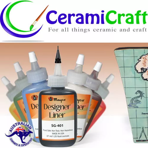 Mayco Designer Liner 37ml Ceramic, Pottery, Paint, Detail - Picture 1 of 12