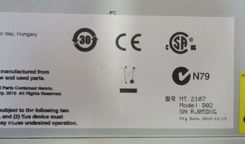 IBM System Storage DS8000 2107-D02 24x 2.5" Bay Dual Controller 24x 1.2TB HDD - Image 4 of 4