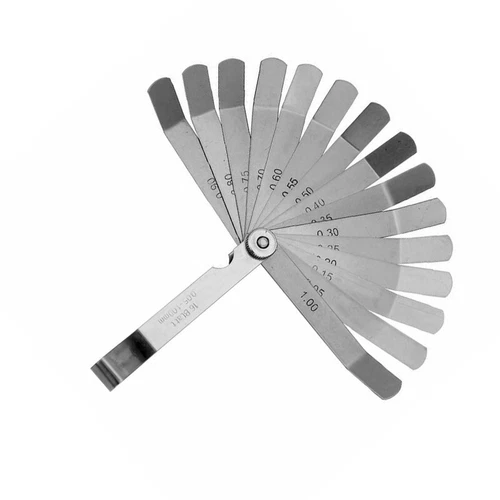 16 Blade 0.05-1.0mm Blade Master Feeler Gauge Stainless Steel Measuring Tool Set