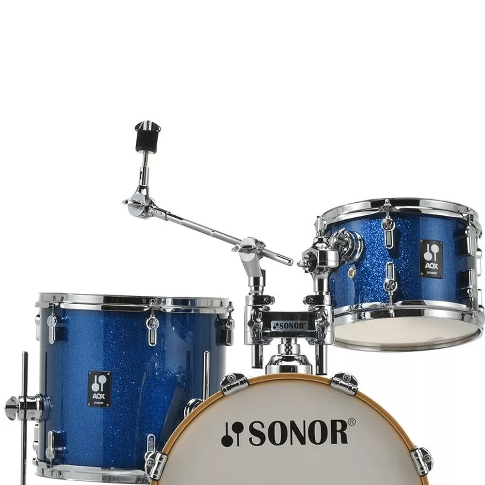 Sonor AQX 4PC JAZZ Blue Ocean Sparkle Poplar Drum Shell Pack AQX
