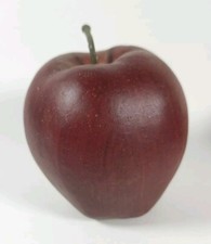 1 Realistic Artificial Red Delicious Apple Large Decorative Fake Fruit