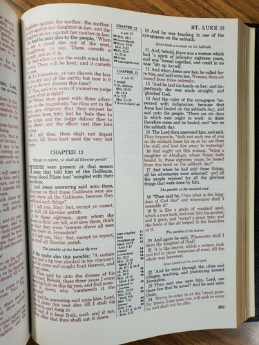 Holy Bible King James Edition 1971 Royal Master Reference, "Red Letter Edition" - Foto 12 di 12