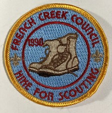 BSA BOY SCOUTS OF AMERICA Patch Vtg 1990 Pennsylvania French Creek Hike
