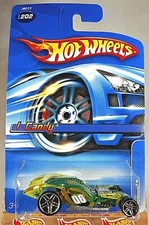 2006 Hot Wheels Mainline/Collector #202 I-CANDY Green-Yellow w/Chrome Pr5 Spokes