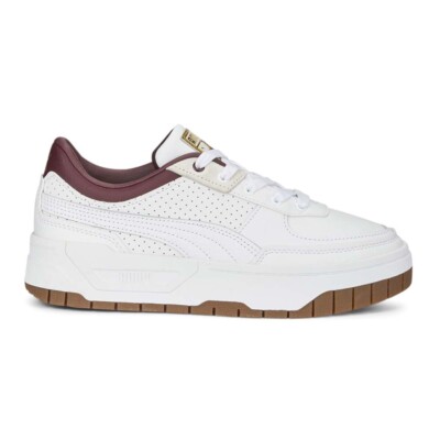 PUMA Cali Dream Perforated Lace Up  Womens White Sneakers Casual Shoes 39210701