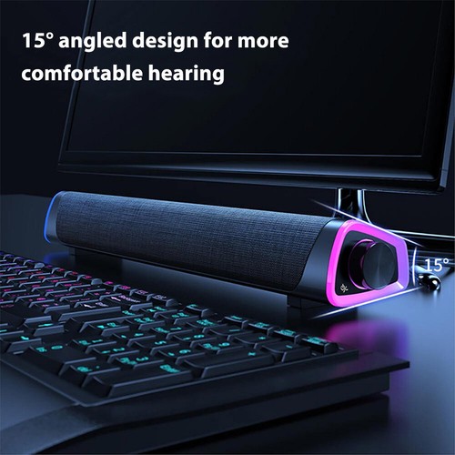 Bluetooth 5.0 Soundbar für TV Heimkino 3D Surround Subwoofer USB PC Lautsprecher - Bild 3 von 12
