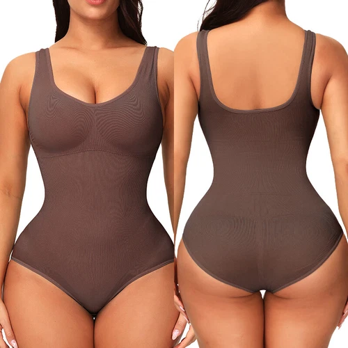 Fajas Colombianas Reductoras Jumpsuit integrierter BH Ganzkörper Body Shaper Top - Bild 37 von 49