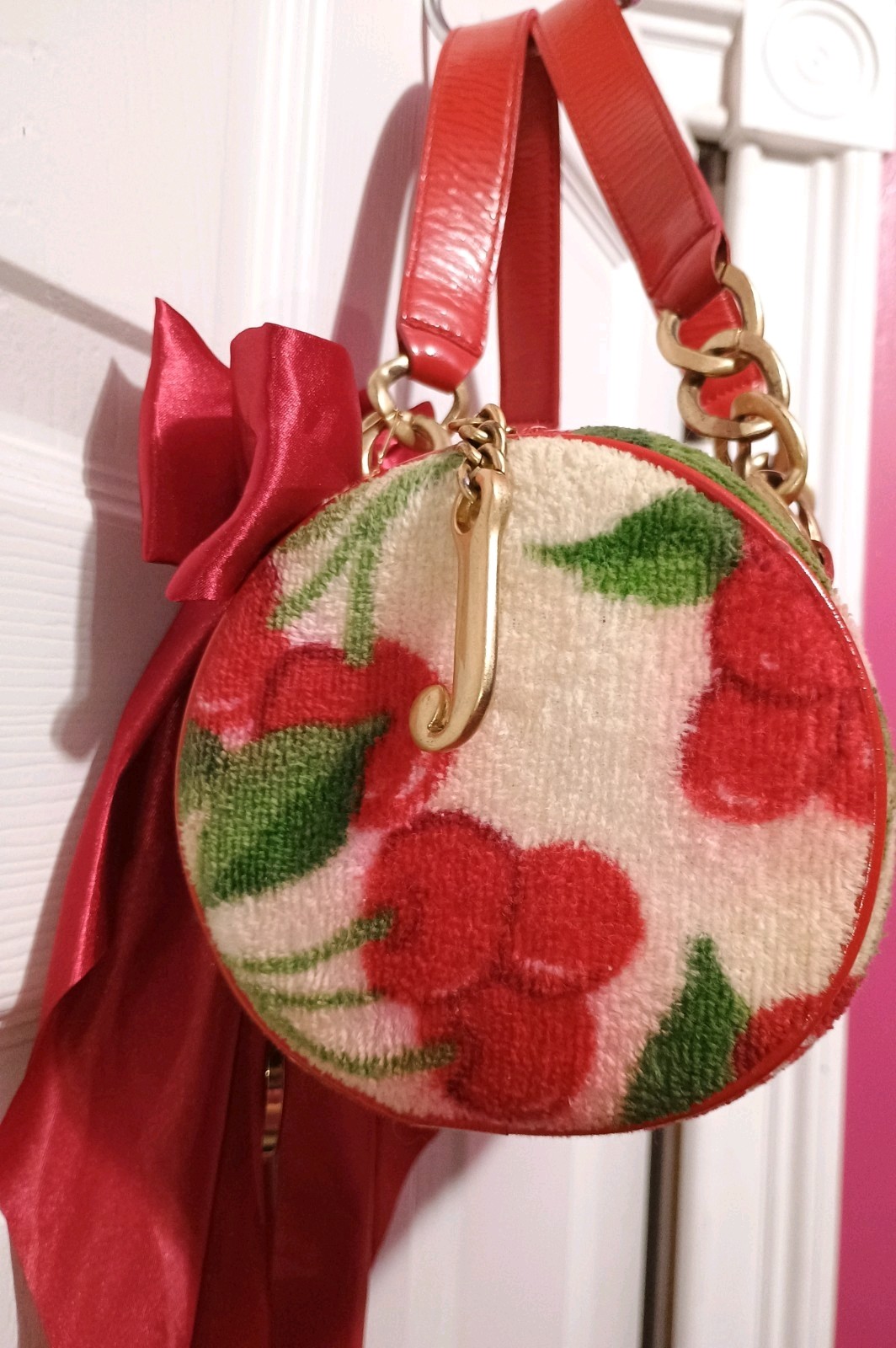 Coveted Y2K Juicy Couture Cherry Red Velour Barre… - image 6