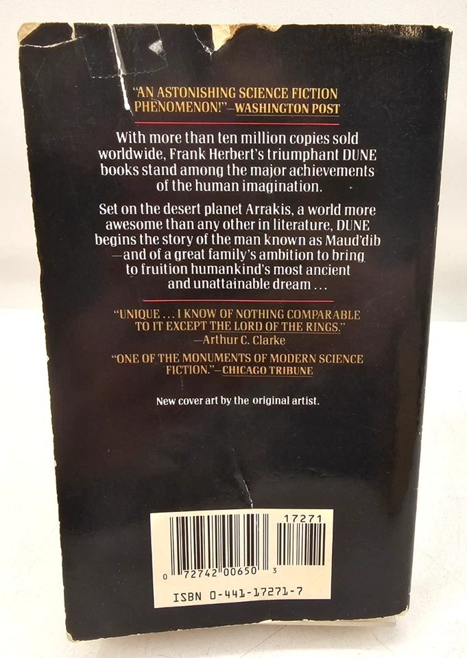 Dune Frank Herbert Books 1-5 Mass Market Paperback Foto 3 de 4