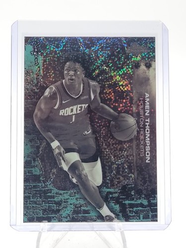 AMEN THOMPSON 2025-26 TOPPS CHROME CACTUS JACK TEAL SPECKLE REFRACTOR /299 Q2880