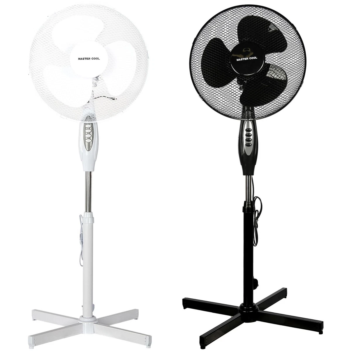 A2Z Standventilator 16 Zoll 3 Geschwindigkeiten Einstellung Neigung Abgewinkelt Oszillierend Wohnzimmer Ventilator