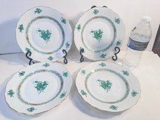 SET OF 4 Herend Chinese Bouquet Green 8.25  D...