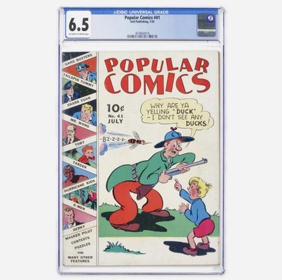 Very  Rare Popular Comics #41, 1939 CGC 6.5 Golden Age, 1 in 6.5, 1 higher