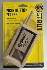 Hunters Specialties Strut Wooden Push Button Yelper Turkey Call Chalk Included