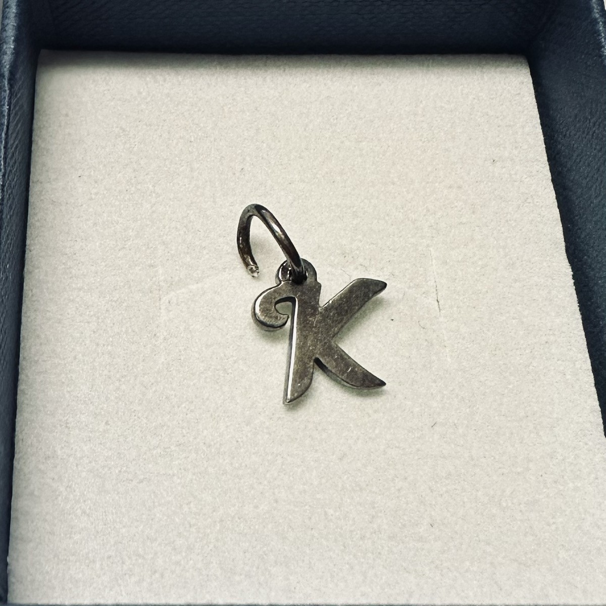 JAMES AVERY Sterling Silver SCRIPT INITIAL K Char… - image 1