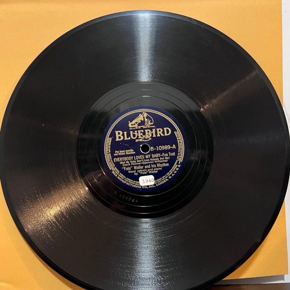 FATS WALLER Lot (2) Shortnin Bread Mamacita (1941)- 10" Shellac 78RPM Record - V - Image 3 of 4