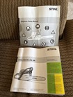 Stihl MS290, MS310, MS390 ChainsawOperators, Instruction Manual + Safety Manual