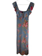 Wild Fable Blue Floral Maxi Dress Size Small NWT