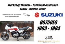 Suzuki GS750ES  GS750 ES Service Repair Workshop Manual USB 1983 - 1984
