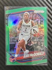 2025 Panini Prizm WNBA Aari McDonald #10 Green Prizm Indiana Fever