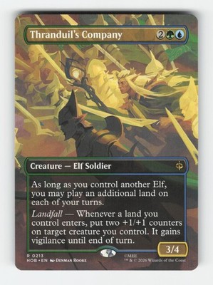 Thranduil's Company (Borderless) 213 Rare The Hobbit MTG NM