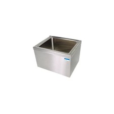 BK Resources 24-1/2"Wx19-3/8"D Stainless Steel Floor Mount Mop Sink Kit