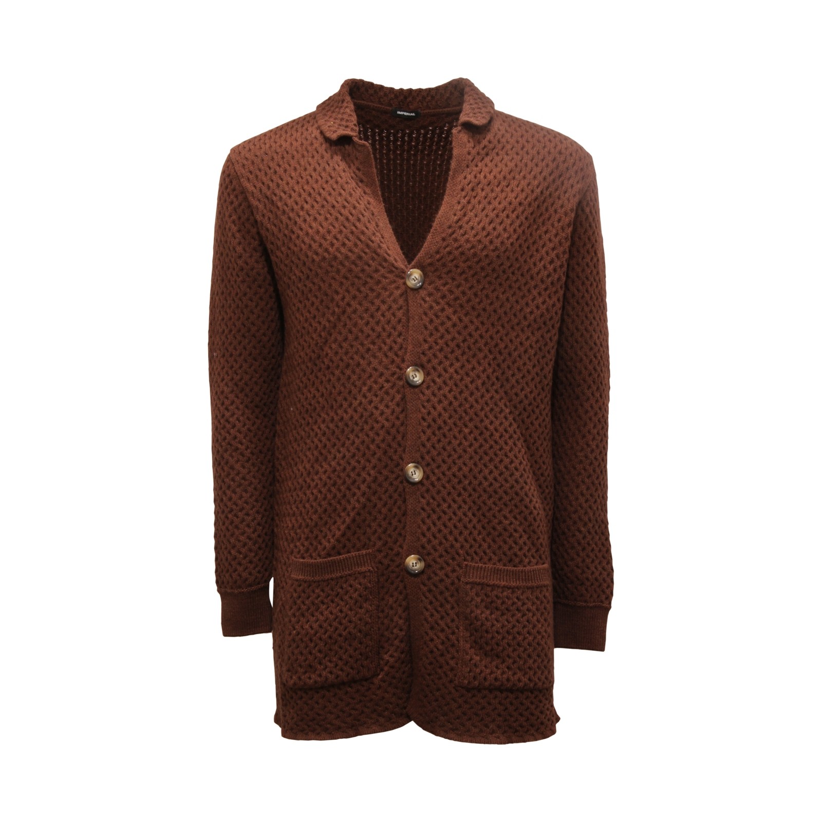 5702AR кардиган CAPPOTTO uomo IMPERIAL мужской свитер из смеси шерсти коричневый 21490₽