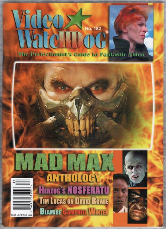 VIDEO WATCHDOG Magazine: #182 (22016) - Mad Max Anthology, Herzog's Nosferatu