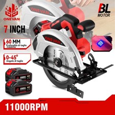 Sega Circolare elettrica a Batteria 7" Brushless Senza Spazzole Con 2 batteria