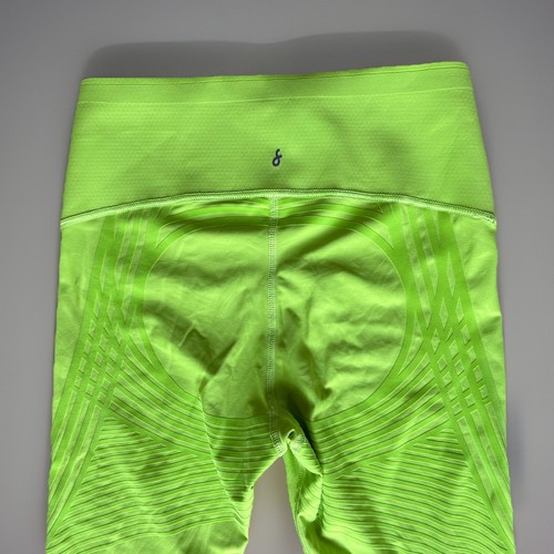 Fanka Body Sculpt Capri Länge Neon Kiwi Grün Wende High Waist Leggings XS - Bild 6 von 11