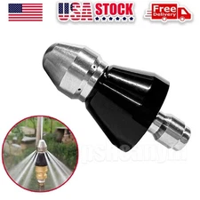 High-pressure Sewer Cleaning Tool Nozzle 5000psi Pipe Cleaner 1/4 Inch Connector