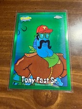 2025 Topps Chrome SpongeBob Tony Fast Sr. Kelp Green Refractor #154