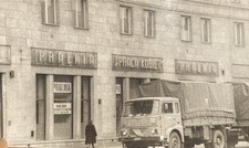 Found Photo Jelcz 315 truck & Laundromat 1970s Kraków Poland Photograph Photos