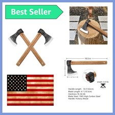 Throwing Axe, 2 Pack 16.5" Throwing Axes and Tomahawks with 1065 High Carbon ...