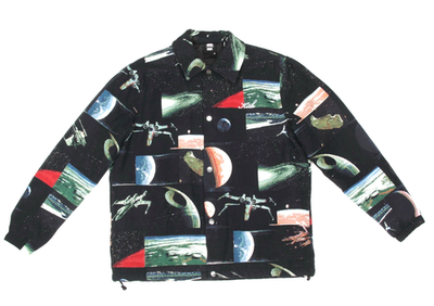 Kith x Star Wars Planets Coaches Tapestry Jacket sz M Limited